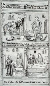 1595〜96年、AD州ヨークのパン屋 作： English School